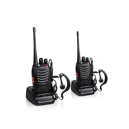 Walkie Talkie Recargable 16 Canales CTCSS DCS Talkie walkie con el Auricular