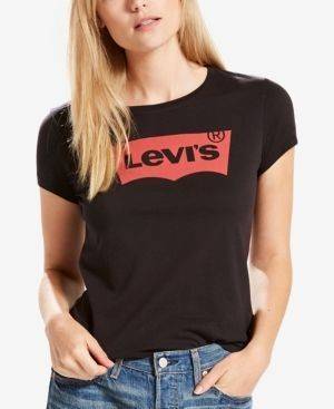 Moda T-shirt Levis preta 