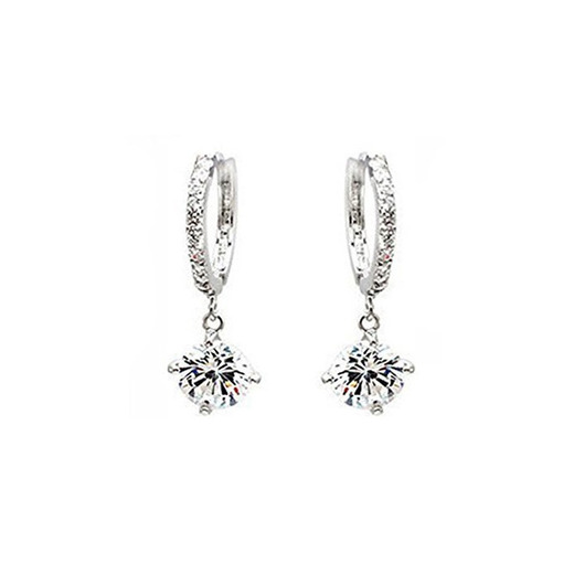 Lily Jewelry Sterling Silver Swarovski Crystal Elements Drop Earings