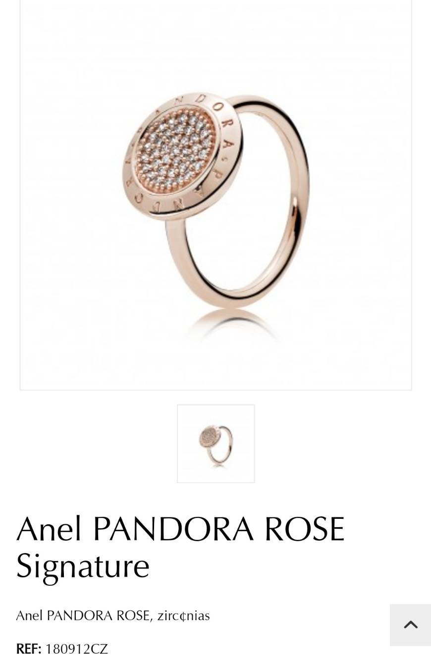 Fashion Anel Pandora Rose Signature