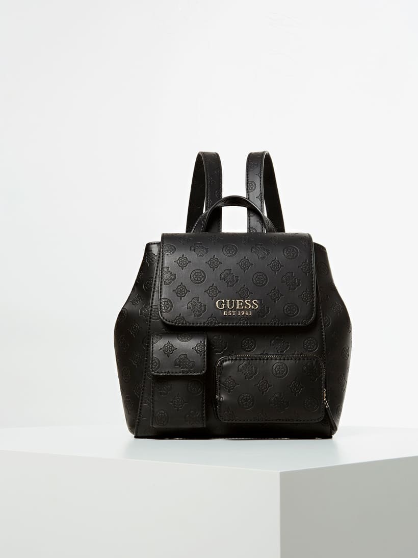 Social ILENIA DEBOSSED LOGO BACKPACK