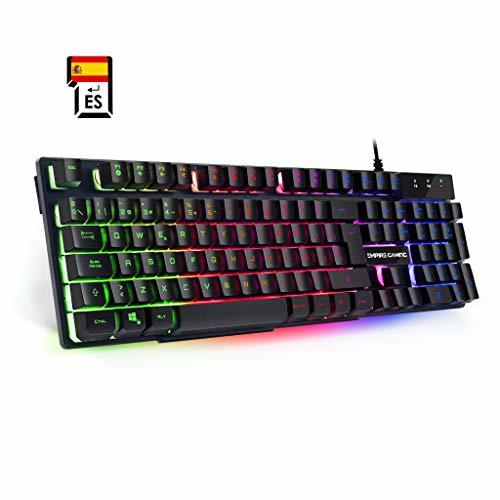 Electronic EMPIRE GAMING Teclado de PC Empire K300 QWERTY- 105 Teclas Semi-mecánicas con