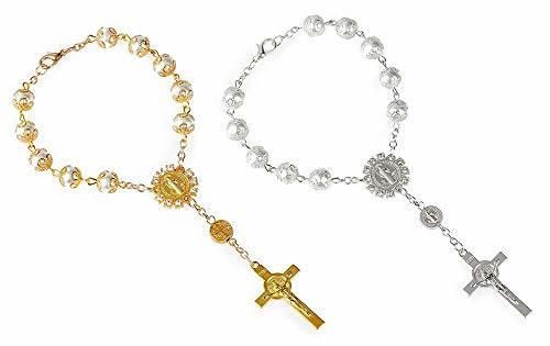 Place Fontee® 2PCS Pulsera Catolica para Mujeres