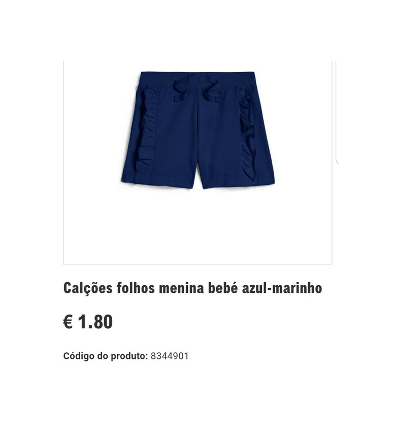 Product Calções Azul Navy