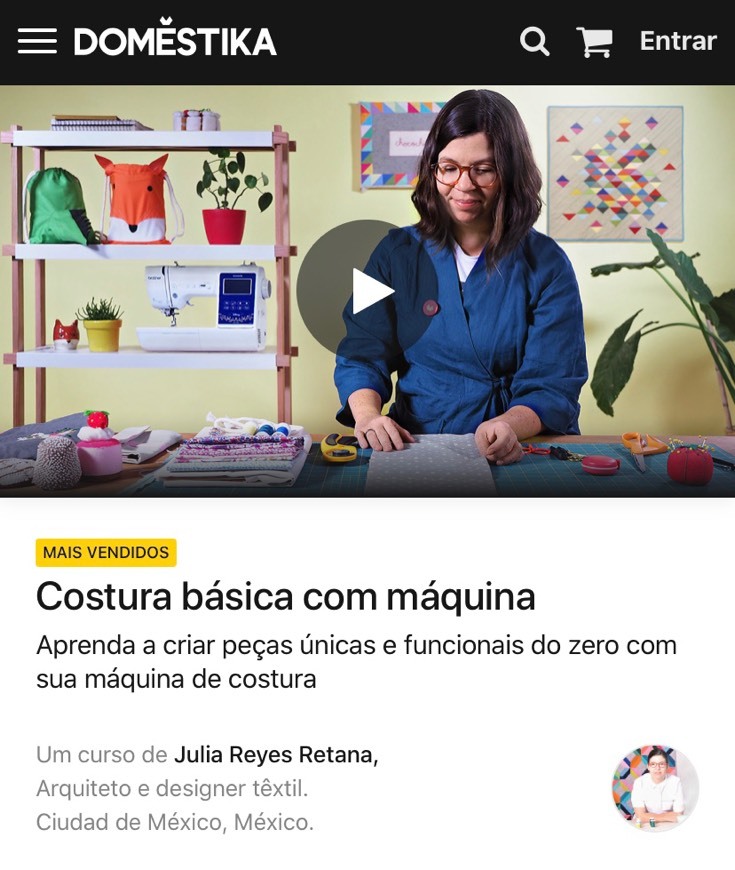 Product Costura básica com máquina