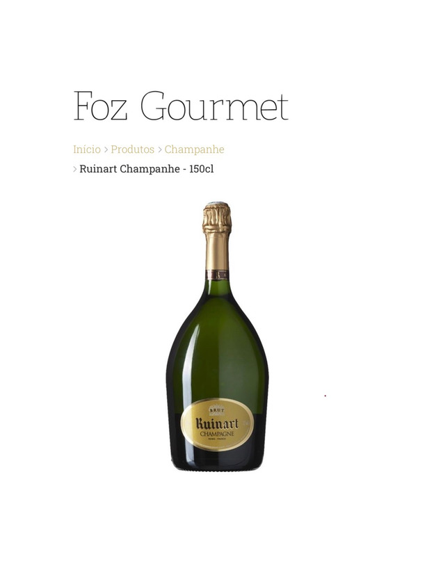 Producto Champanhe 🍾 Ruinart