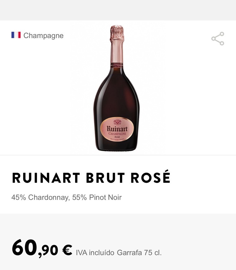 Producto Ruinart Brut Rosé