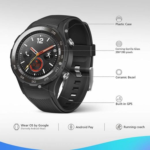 Smartwatch Huawei watch  2 Sport Carbon