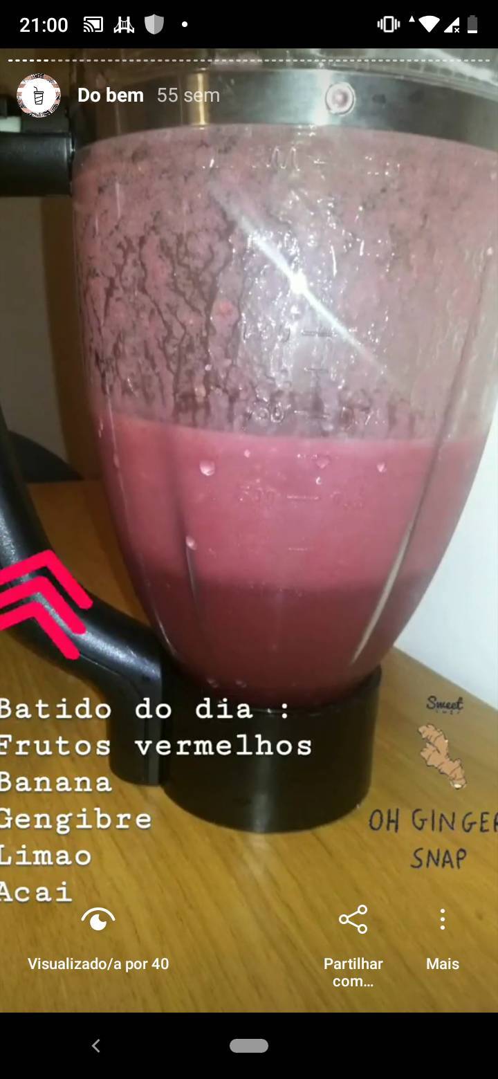 Fashion Suco do bem com frutos e açaí 