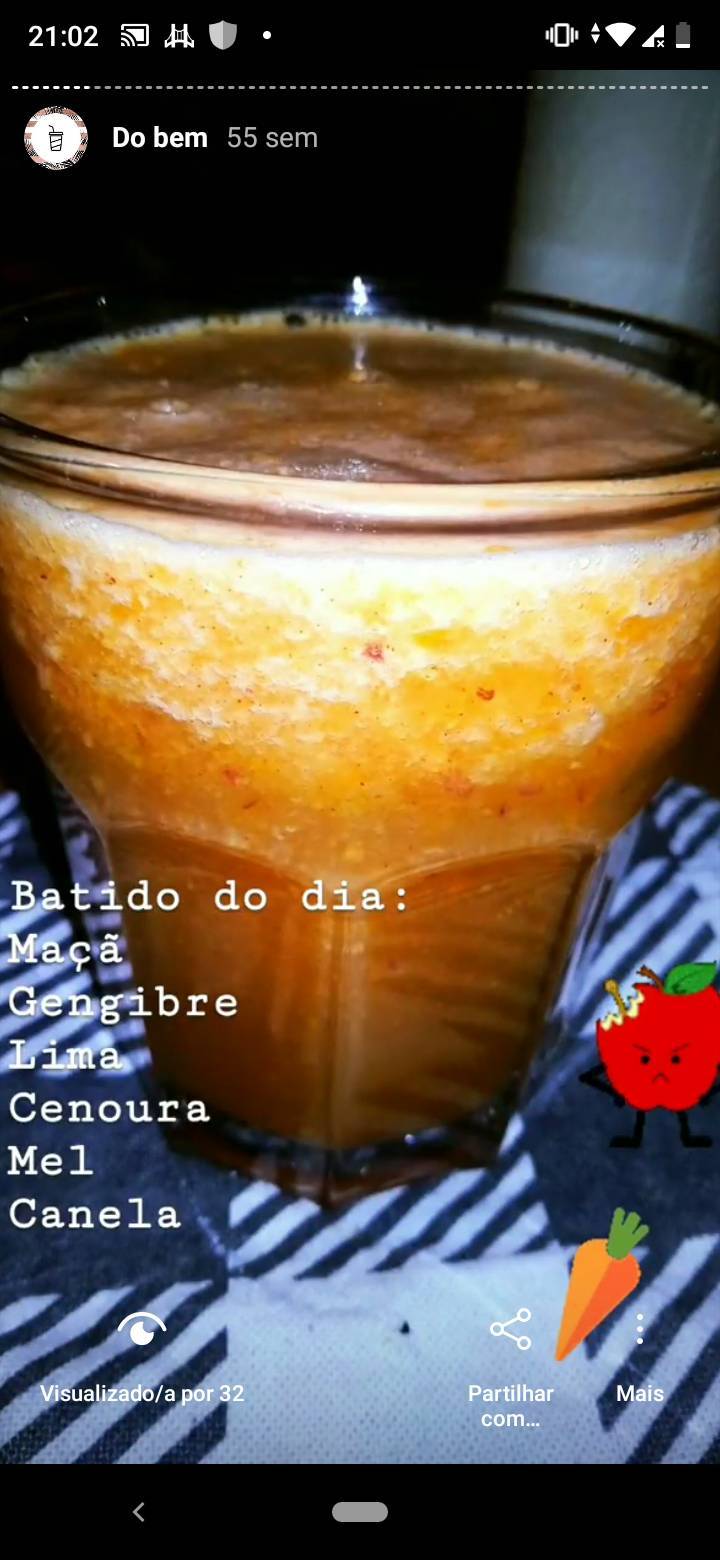 Fashion Suco de maçã e canela