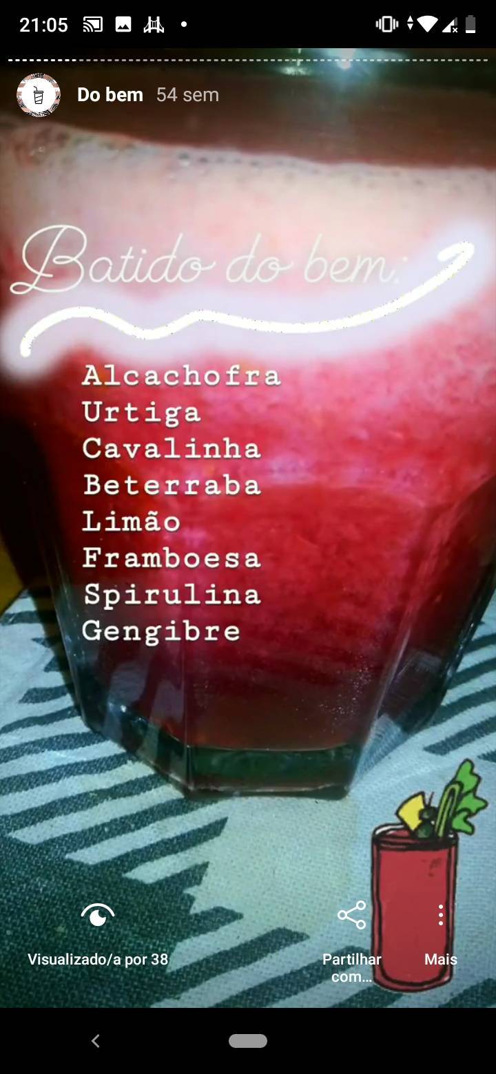 Fashion Suco do bem vermelho_ limpa canos