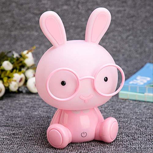 Home Luz Nocturna 3D Cute Baby Rabbit Night Light Lámpara Estudio Dormitorio Led