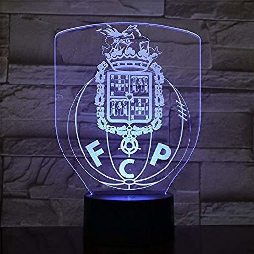 Lámpara de Noche Led Futebol Clube Do Porto 3D Illusion FC Soccer