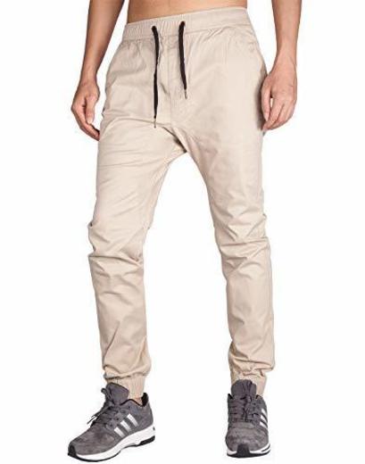 ITALY MORN Pantalón para Hombre Casual Chino Jogging Algodón 20 Colores