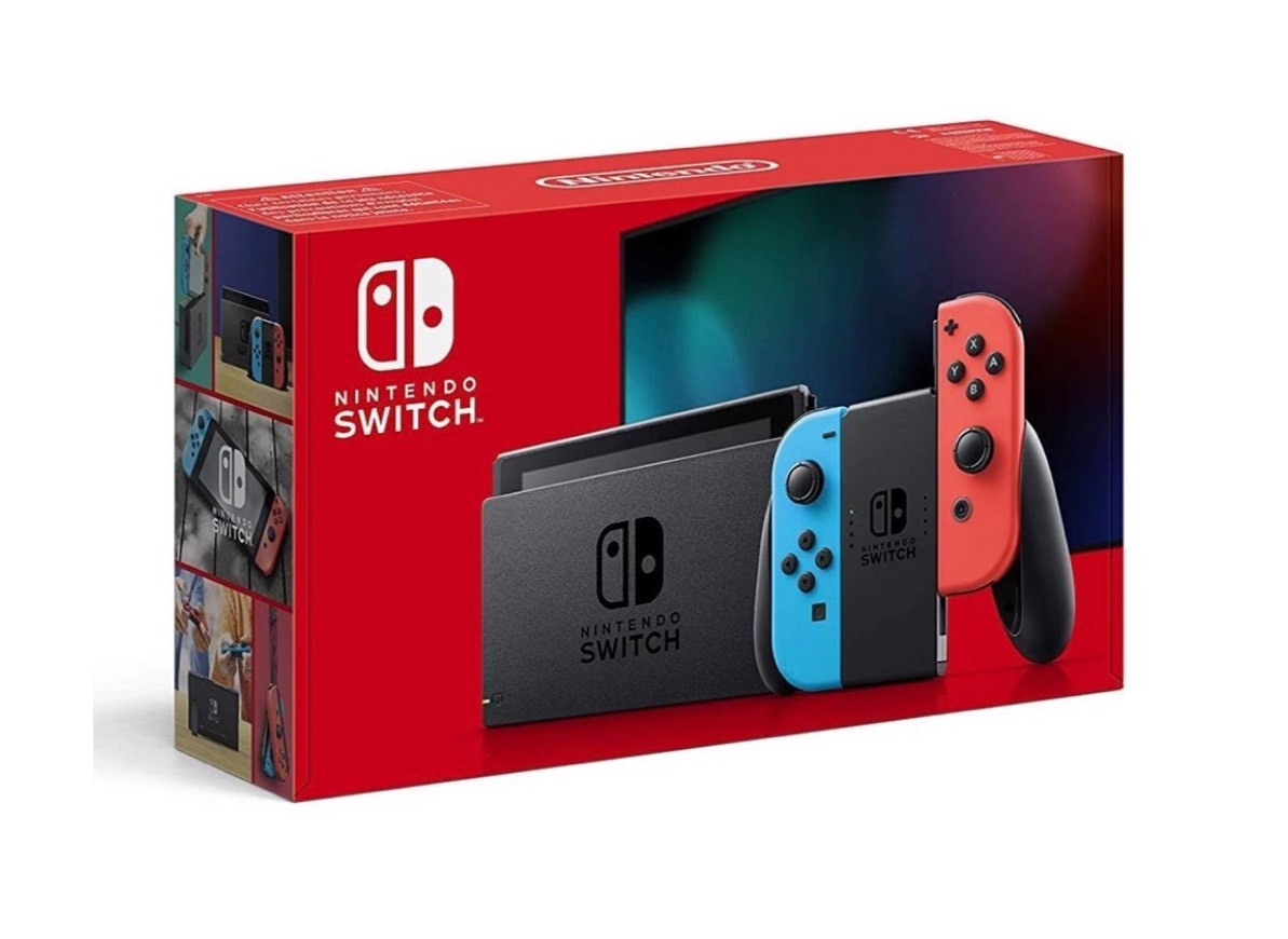 Fashion Nintendo Switch Azul/Vermelho Néon V2