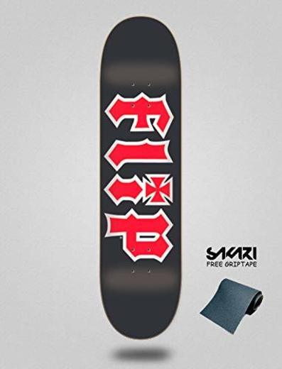 lordofbrands Monopatin Skate Skateboard Flip Deck Team HKD Black 8.0"x31.5"