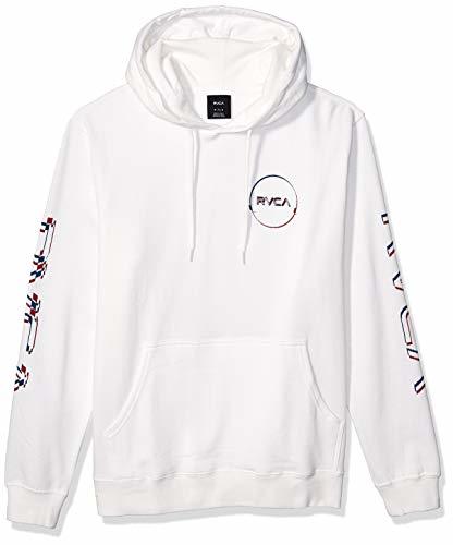 Fashion RVCA Men's Logo Pack Pullover Hooded Sweatshirt