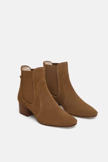 Botins camel Zara