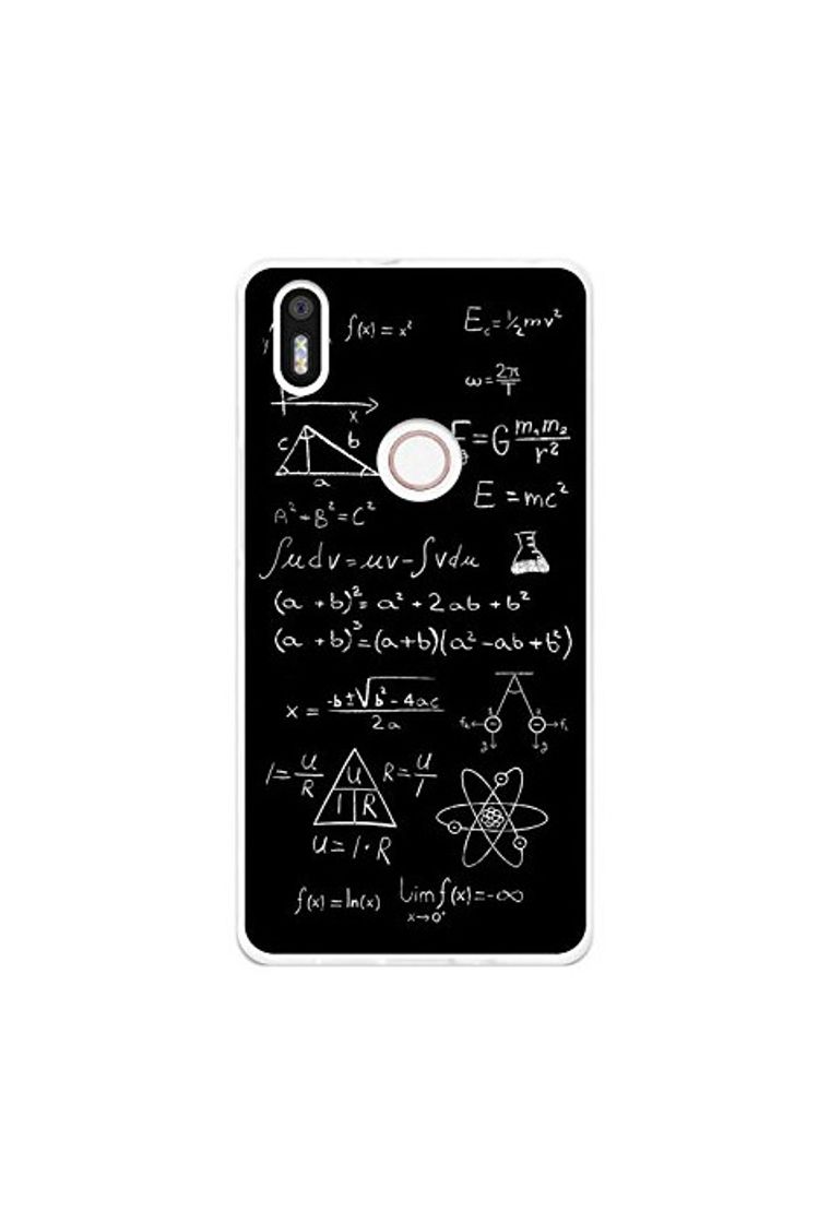 Social Tumundosmartphone Funda Gel TPU para BQ AQUARIS X5 Plus diseño Formulas Dibujos