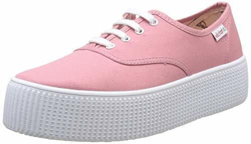 Victoria 1915 Doble Lona, Zapatillas para Mujer, Rosa