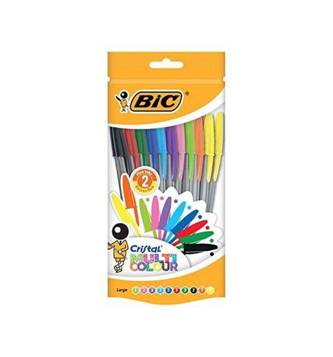 BIC Cristal Multicolour bolígrafos Punta Ancha