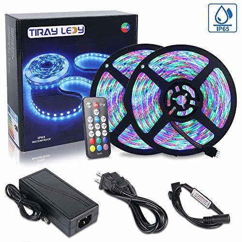 Home 10M Tiras LED RGB 3528 600 Leds, IP65 Impermeable Multicolor Tira LED