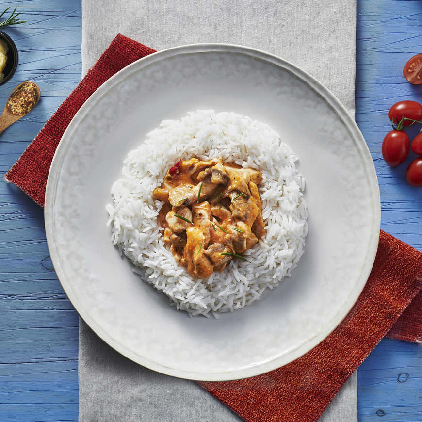 Social Strogonoff Cremoso de Frango com Arroz Basmati