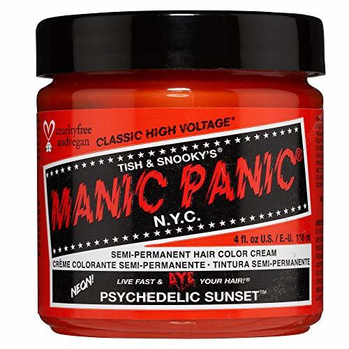 Social Manic Panic Hair Dye Classic Cream Color Psychedelic Sunset Orange Semi-Permanent Formula