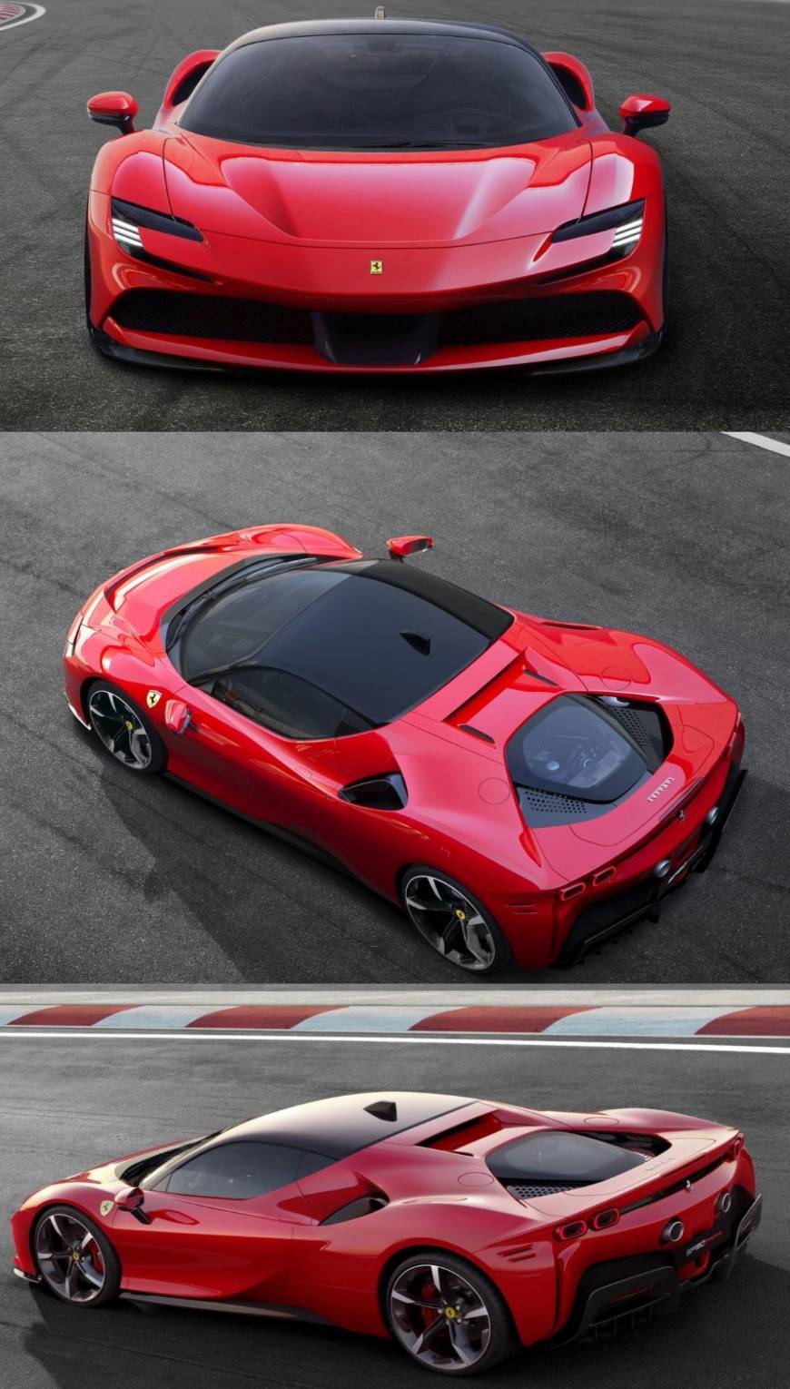 Moda Nova Ferrari SF90 Os escapes elevados estão mais próximo d

