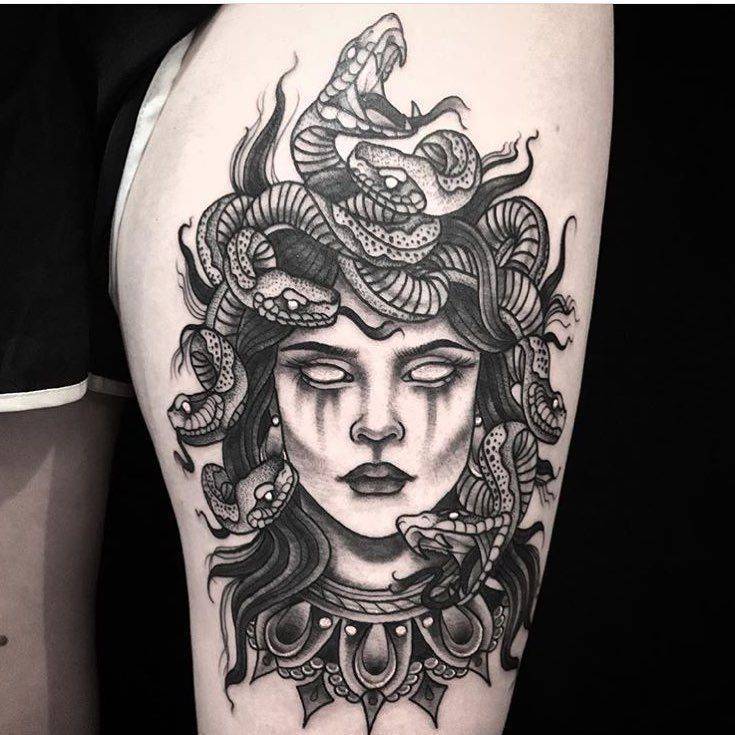 Social Medusa tattoo 
