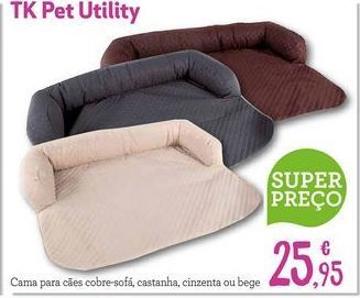 Producto Cama para cães cobre-sofá TK-Pet Utility cinzenta

