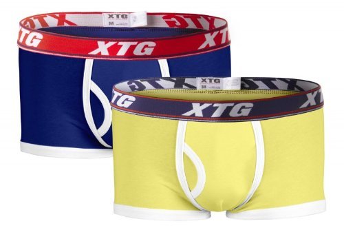 Lugar XTG Basico Boxer doble Pack Blau/Gelb X-Large