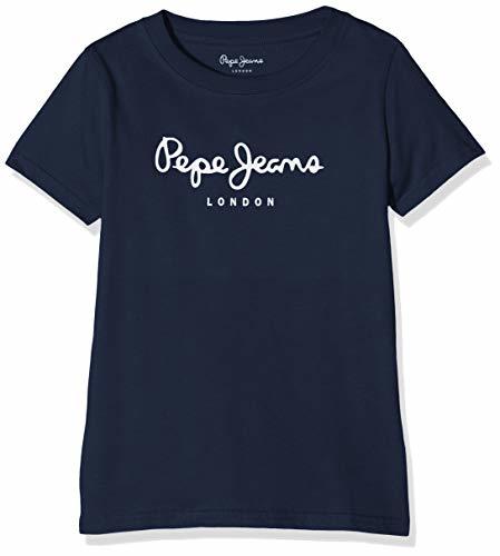 Moda Pepe Jeans Art Camiseta, Azul