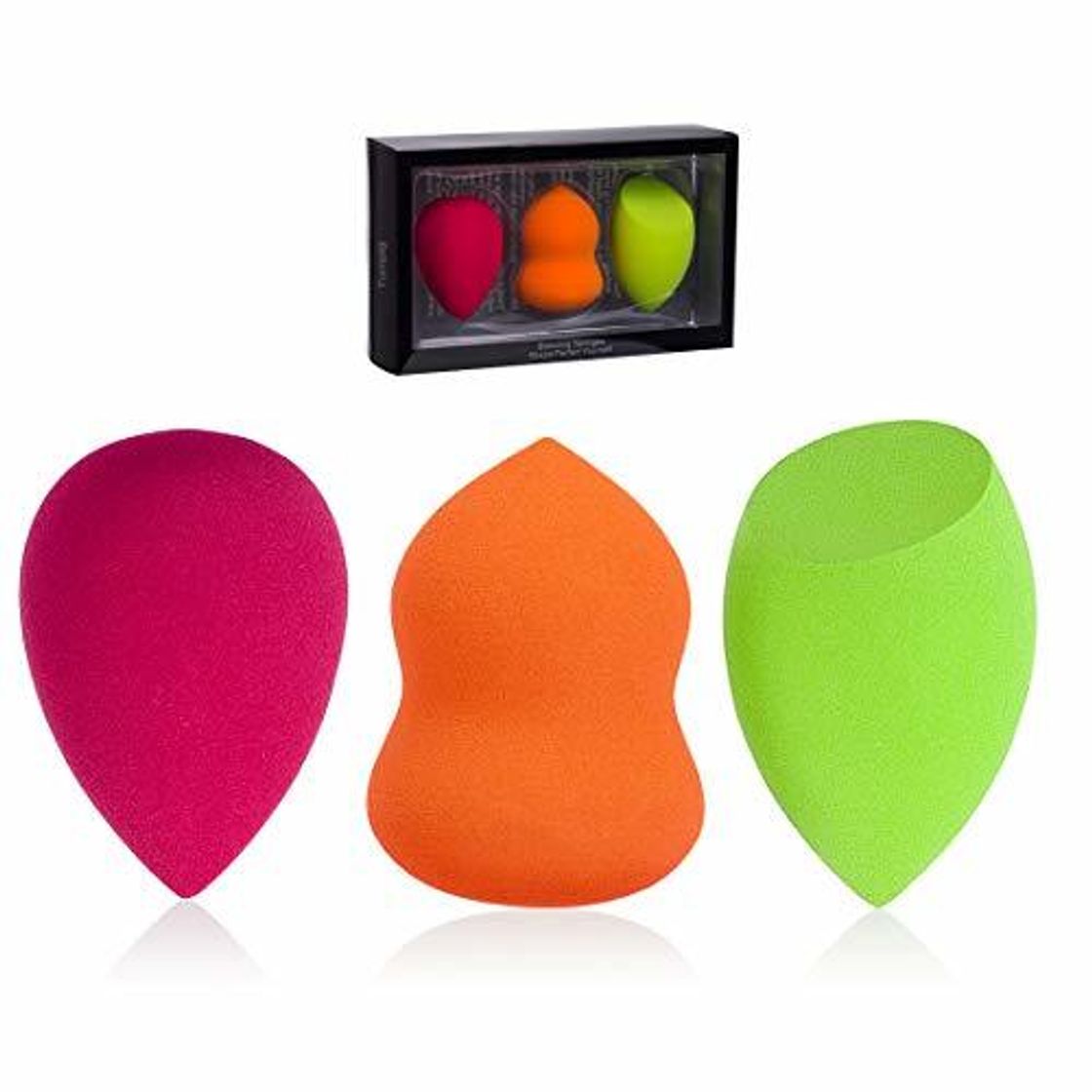 Product Esponjas de maquillaje Set de 3, Microfiber Sponge,de Ruesious sin látex, Makeup