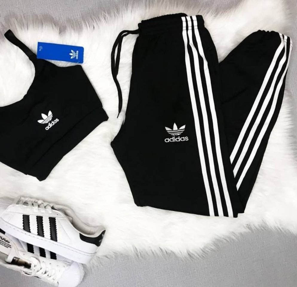 Fashion Conjunto ADIDAS preto 🖤