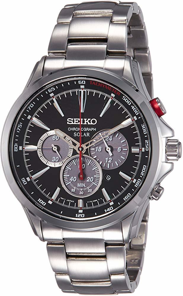 Producto Seiko Reloj Cronógrafo Solar para Hombre con Correa de Acero Inoxidable