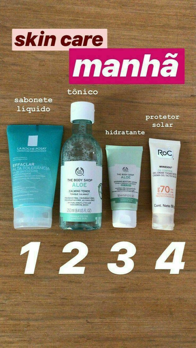 Moda Skincare manhã