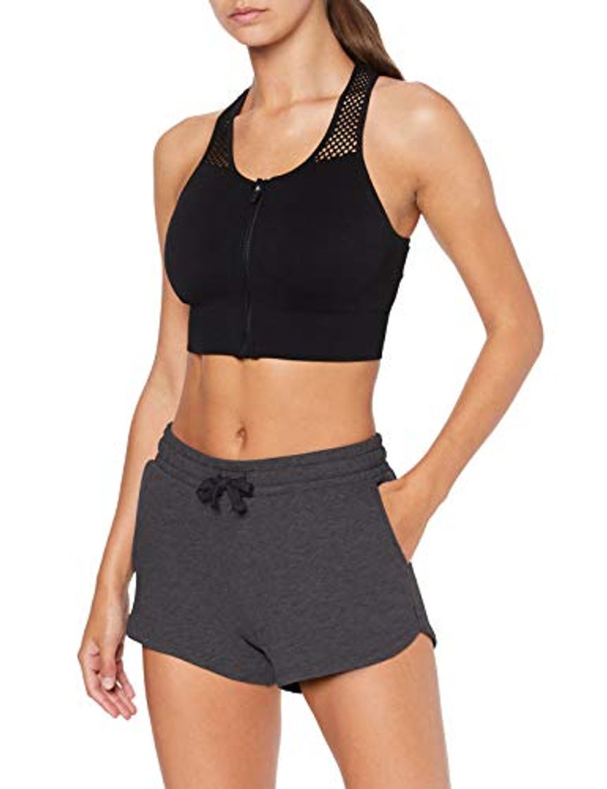 Product Marca Amazon - AURIQUE Shorts para el Gimnasio Mujer, Gris