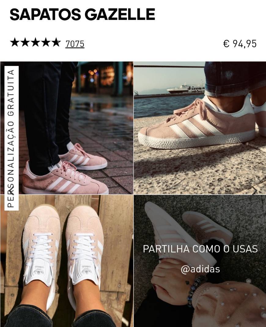 Moda Adidas gazelle Rosa