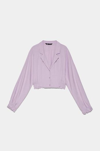 Camisa lilás  - Zara
