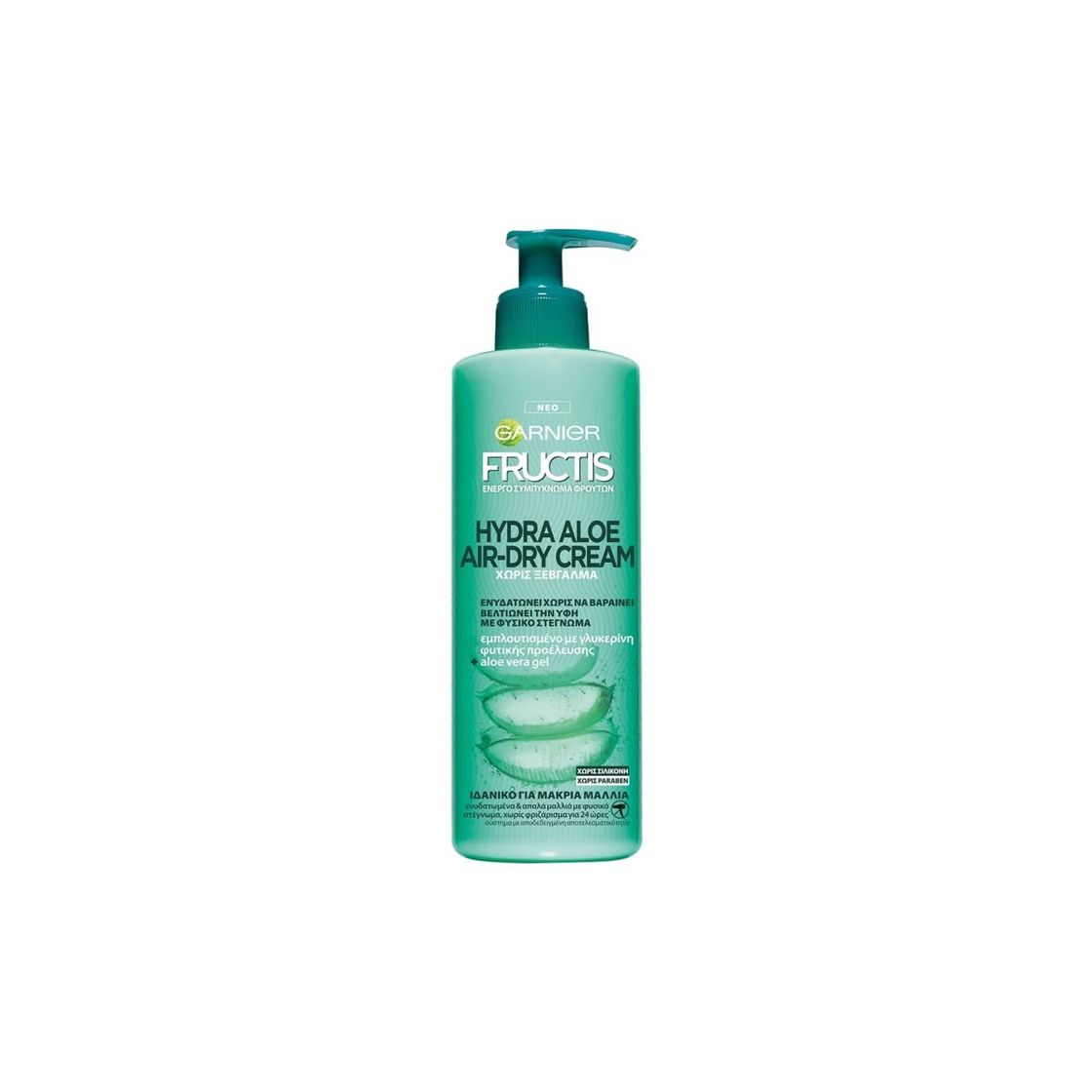 Social Garnier Fructis Aloe Secado Natural Crema Gel sin Aclarado - 3 Recipientes