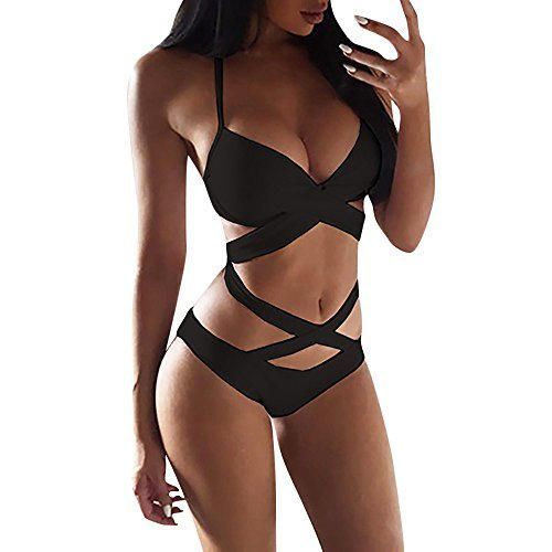 Luckycat Bikini Sexy Mujer Sujetador Push-Up Acolchado de Mujer Traje de baño