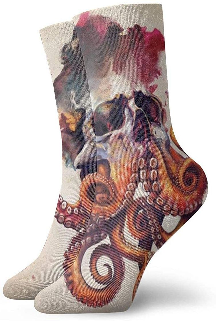 Moda Los mejores diseños de tatuajes de calavera de pulpo Calcetines de compresión