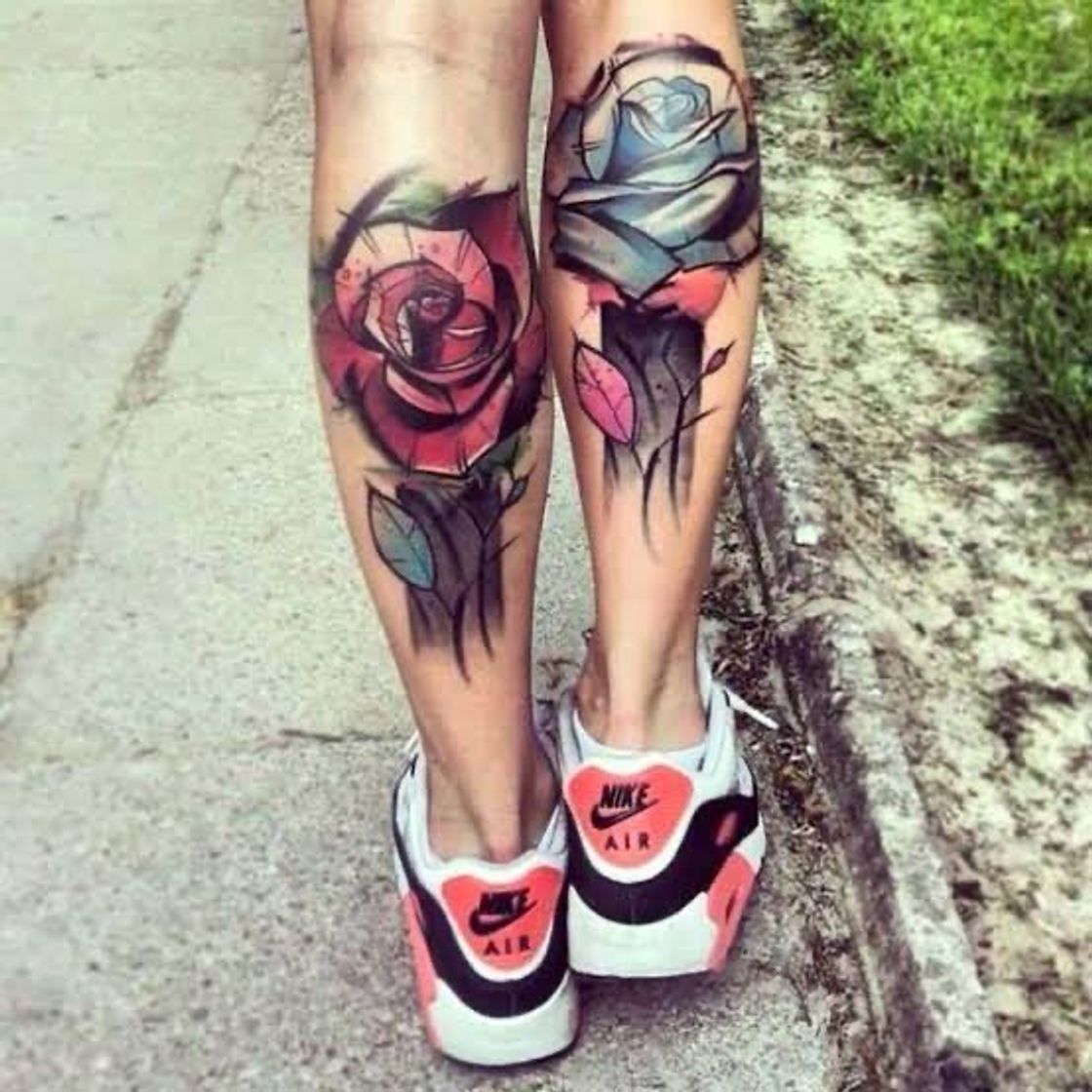 Fashion Tatoo colorida 