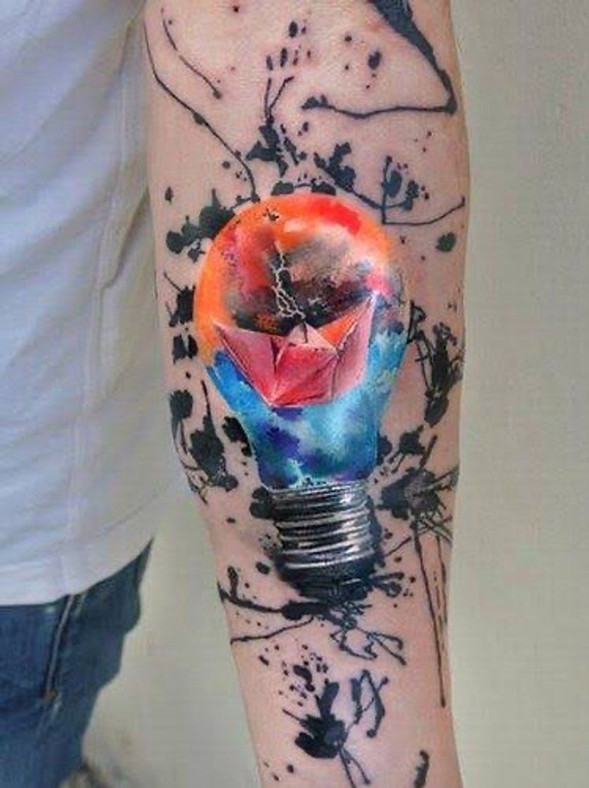 Fashion Tatoo colorida 