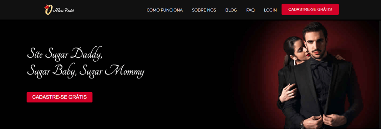 Social Site Meu Rubi para encontrar sugar daddy/mommy