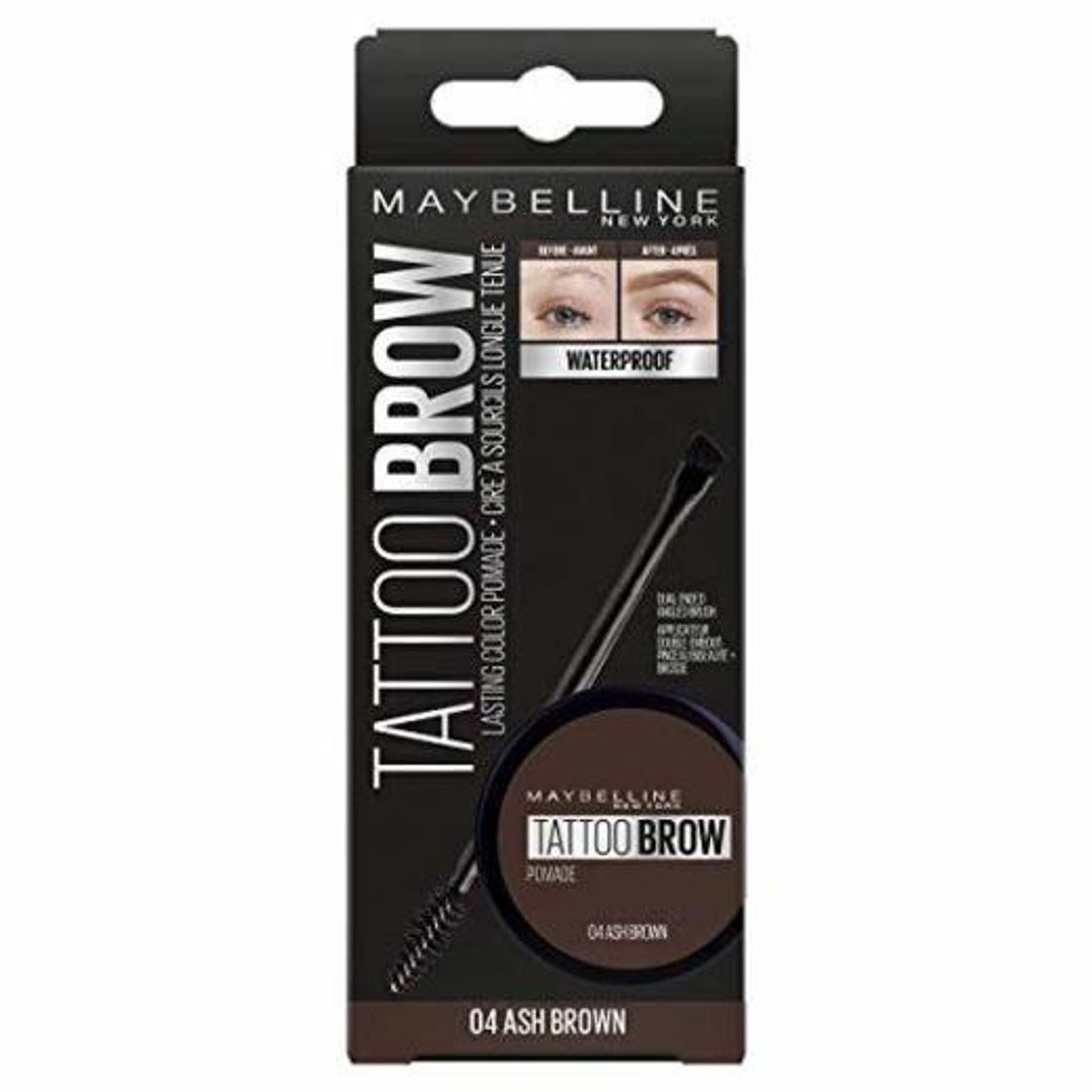 Beauty Maybelline MAY ES TAT.BROW POMADE POT NU 04 ASH BR