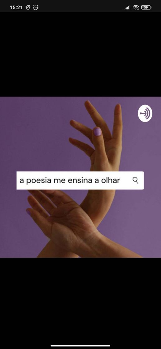 Moda A poesia me ensina a olhar