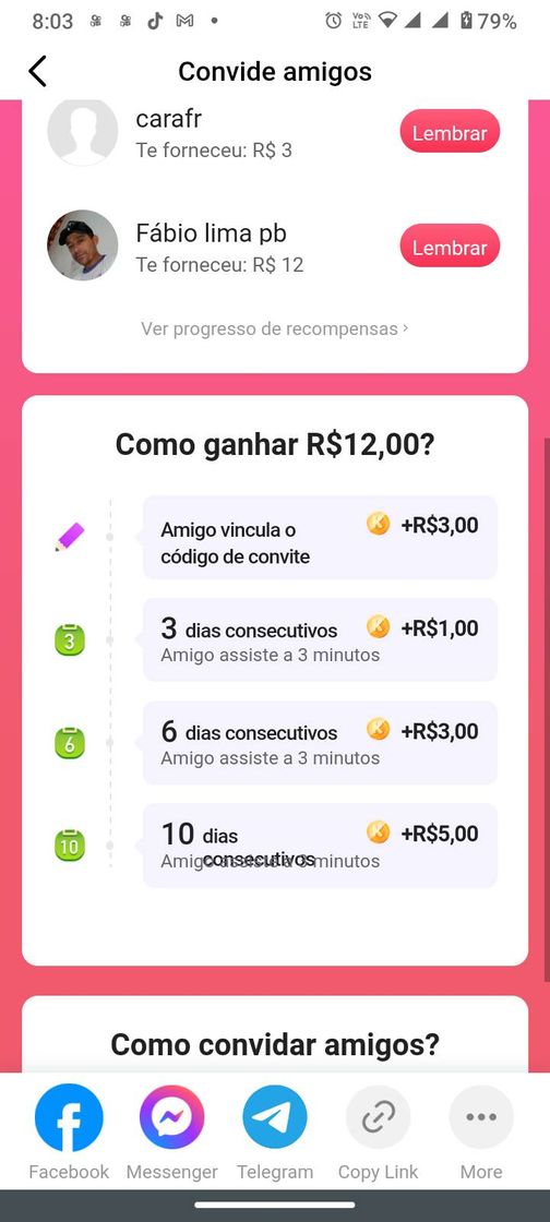 Fashion está pagando dinheiro coloquem o meu código Kwai798645018