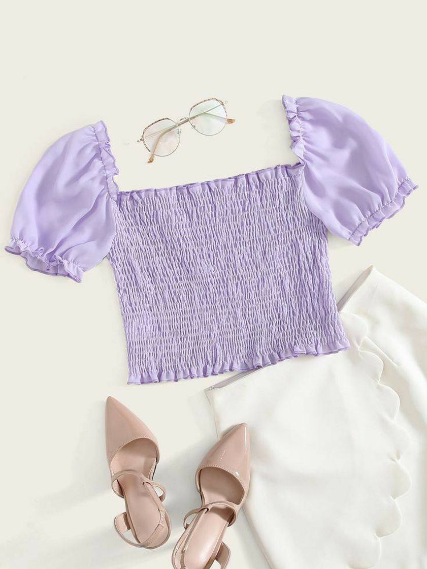 Fashion Boho top roxo 